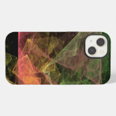 Abstracte Kubusvormige Ruimte Kunst iPhone Hoesje (Achterkant horizontaal)