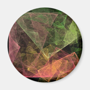 Abstracte Kubusvormige Ruimte Kunst Magneet