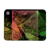 Abstracte Kubusvormige Ruimte Kunst Magneet (Horizontaal)