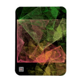 Abstracte Kubusvormige Ruimte Kunst Magneet (Verticaal)