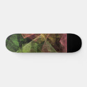 Abstracte Kubusvormige Ruimte Kunst Skateboard (Horizontaal)
