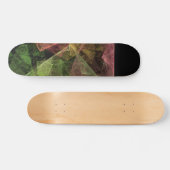 Abstracte Kubusvormige Ruimte Kunst Skateboard (Horizontaal)