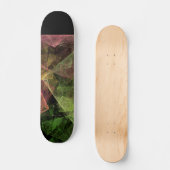 Abstracte Kubusvormige Ruimte Kunst Skateboard (Voorkant)