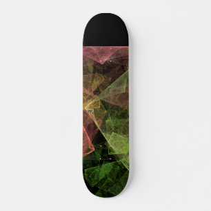 Abstracte Kubusvormige Ruimte Kunst Skateboard