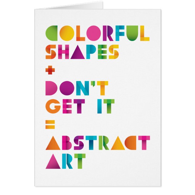 Abstracte kunst (Voorkant)