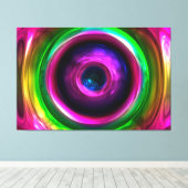 Abstracte Kunst 113 Ingepakte Canvas Opties Afdruk (Insitu (Houten vloer))