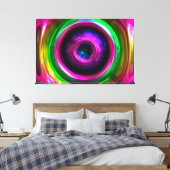 Abstracte Kunst 113 Ingepakte Canvas Opties Afdruk (Insitu (Slaapkamer))