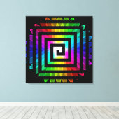 Abstracte Kunst 116 Ingepakte Canvas Afdruk (Insitu (Houten vloer))