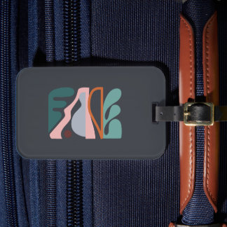 Abstracte kunst 1 bagagelabel