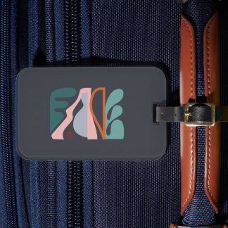 Abstracte kunst 1 bagagelabel