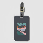 Abstracte kunst 1 bagagelabel (Voorkant (verticaal))