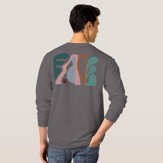 Abstracte kunst 1 t-shirt (Achterkant volledig)