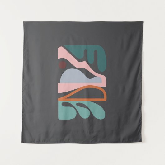 Abstracte kunst 1 wandkleed (Voorkant (horizontaal))