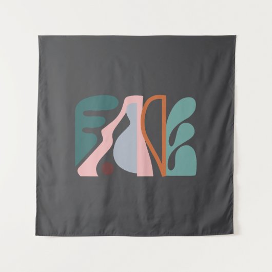 Abstracte kunst 1 wandkleed (Voorkant)