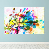 Abstracte Kunst 26 Ingepakt Canvas Afdruk (Insitu (Houten vloer))