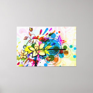 Abstracte Kunst 26 Ingepakt Canvas Afdruk