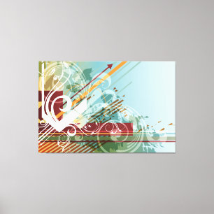 Abstracte kunst 28 gewikkeld doek canvas afdruk