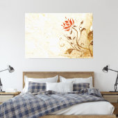 Abstracte Kunst 50 Ingepakt Canvas Afdruk (Insitu (Slaapkamer))