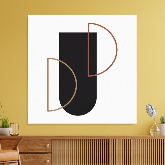 Abstracte kunst aan de muur canvas afdruk (Insitu (Woonkamer))