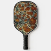Abstracte kunst aardetinten patroon pickleball paddle (Voorkant)