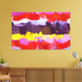 Abstracte kunst | Abstract schilderen 2 Canvas Afdruk (Insitu (Woonkamer))