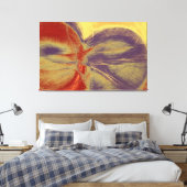 Abstracte kunst | Abstract schilderen 3 Canvas Afdruk (Insitu (Slaapkamer))