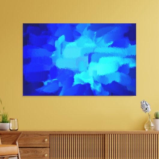 Abstracte kunst | Abstract schilderen 6 Canvas Afdruk (Insitu (Woonkamer))