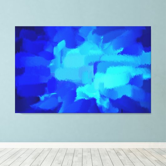 Abstracte kunst | Abstract schilderen 6 Canvas Afdruk (Insitu (Houten vloer))