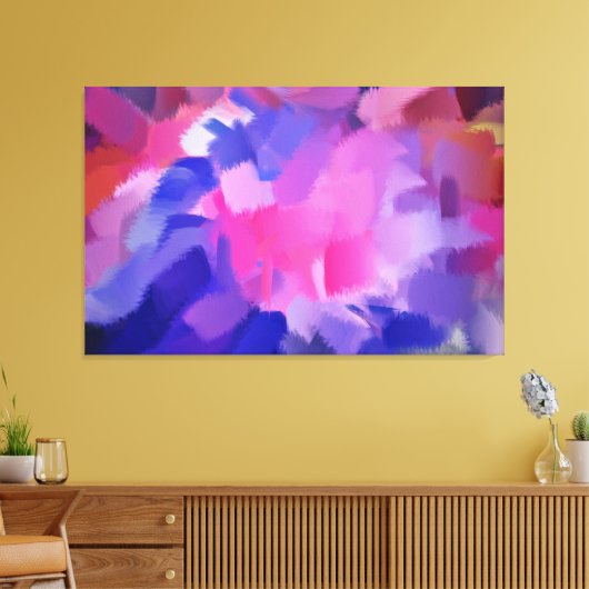 Abstracte kunst | Abstract schilderen 8 Canvas Afdruk (Insitu (Woonkamer))