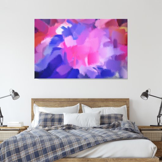 Abstracte kunst | Abstract schilderen 8 Canvas Afdruk (Insitu (Slaapkamer))