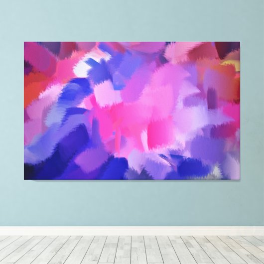 Abstracte kunst | Abstract schilderen 8 Canvas Afdruk (Insitu (Houten vloer))