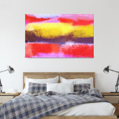 Abstracte kunst | Abstract schilderen Canvas Afdruk (Insitu (Slaapkamer))