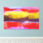 Abstracte kunst | Abstract schilderen Canvas Afdruk (Insitu (Houten vloer))