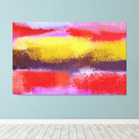 Abstracte kunst | Abstract schilderen Canvas Afdruk (Insitu (Houten vloer))