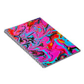 Abstracte kunst, achtergrond, handschilderingen, v notitieboek (Rechterzijde)