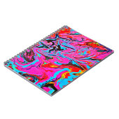 Abstracte kunst, achtergrond, handschilderingen, v notitieboek (Linkerzijde)