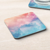 Abstracte kunst achtergrond wallpaper bier onderzetter (Linkerzijde)