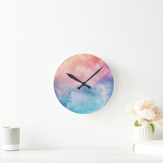 Abstracte kunst achtergrond wallpaper ronde klok (Huis)