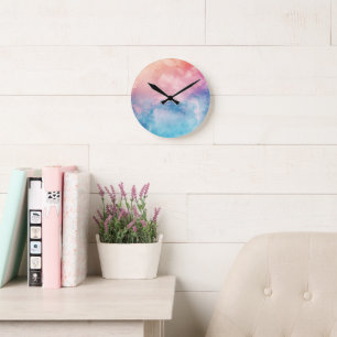 Abstracte kunst achtergrond wallpaper ronde klok