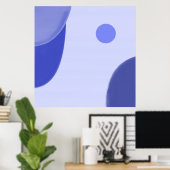 abstracte kunst acryl kleuren poster (Thuiskantoor)