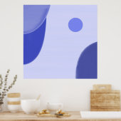 abstracte kunst acryl kleuren poster (Keuken)