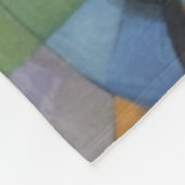 Abstracte kunst, afrikaanse kunst fleece deken (Hoek)