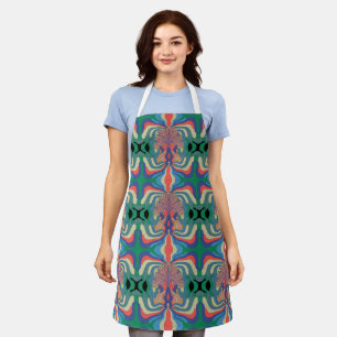 Abstracte kunst All-Over Print Schort, Medium Schort