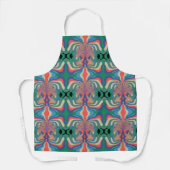 Abstracte kunst All-Over Print Schort, Medium Schort (Voorkant)