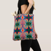 Abstracte kunst All over print Schouder Canvas tas (Dichtbij)