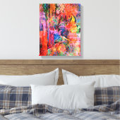 Abstracte kunst Alles over texturen Canvas Afdruk (Insitu (Slaapkamer))