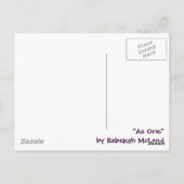 abstracte kunst "Als één" Briefkaart (Achterkant)
