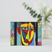 Abstracte Kunst Ansichtkaart Briefkaart (Staand voorkant)