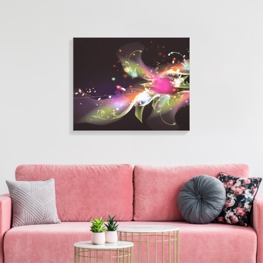 Abstracte kunst astrale dromen canvas afdruk (Insitu (Woonkamer))
