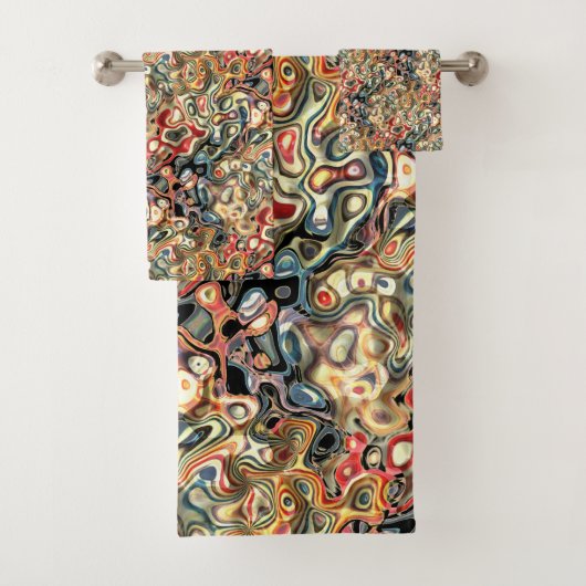 Abstracte Kunst Badhanddoekenset Bad Handdoek (Insitu)